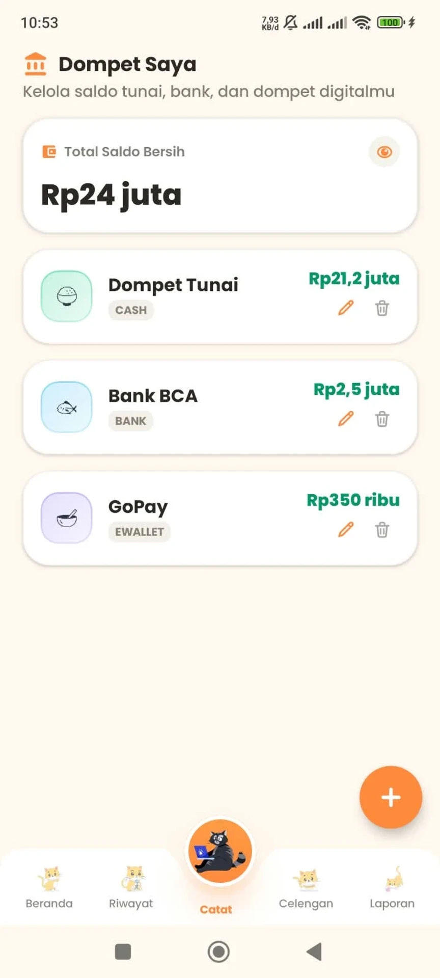 Kucing Atur Duit: Money Tracker screenshot 3