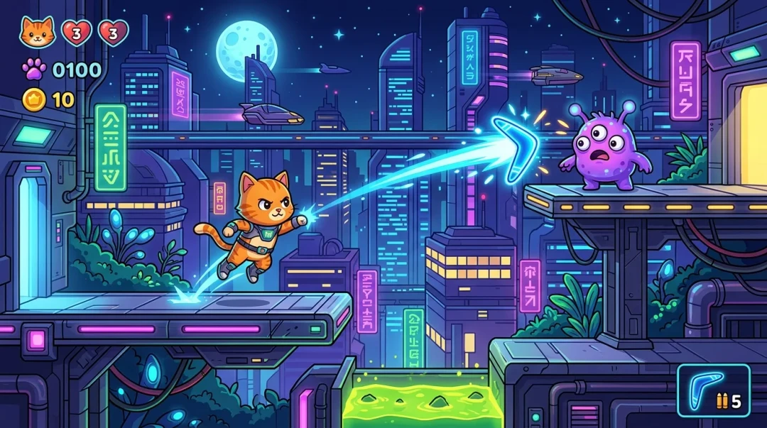 Milo Cat: Alien Adventure screenshot 2