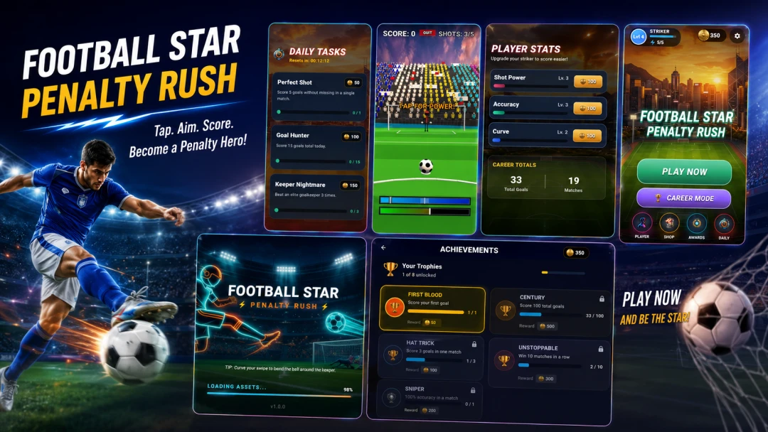 Screenshot of Stickman Penalty: Soccer Rush