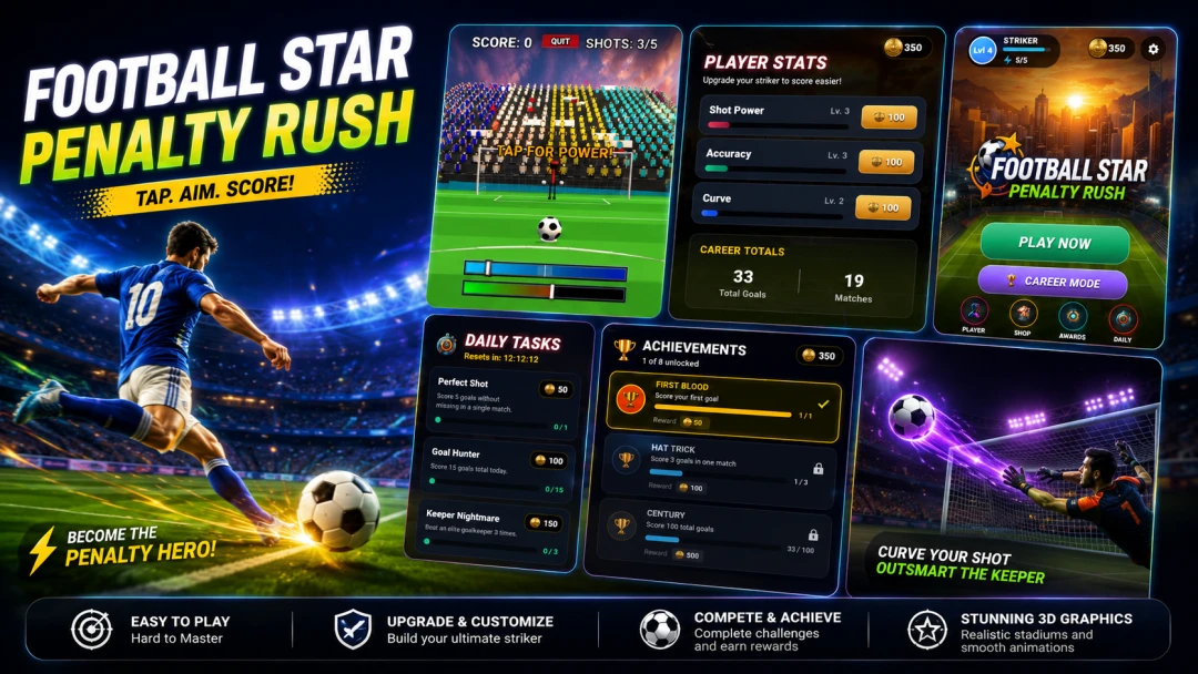 Stickman Penalty: Soccer Rush screenshot 2