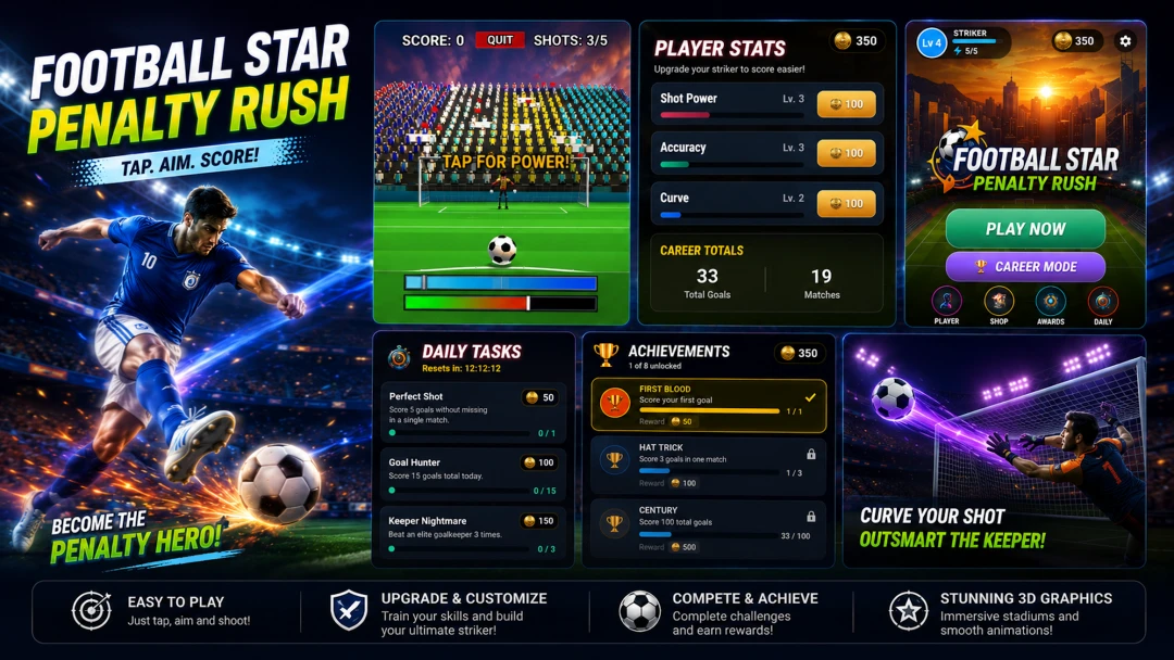 Stickman Penalty: Soccer Rush screenshot 3