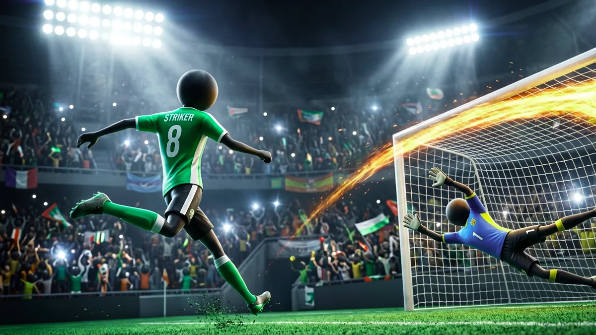 Cara Membaca Gerak-gerik Kiper & Menembak Sudut Mati (Top Corner) di Stickman Penalty