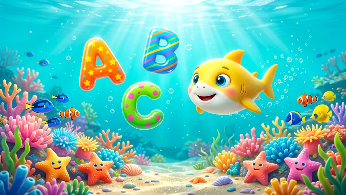 Best Interactive Phonics Method to Teach Toddlers ABCs and Numbers with Baby Shark