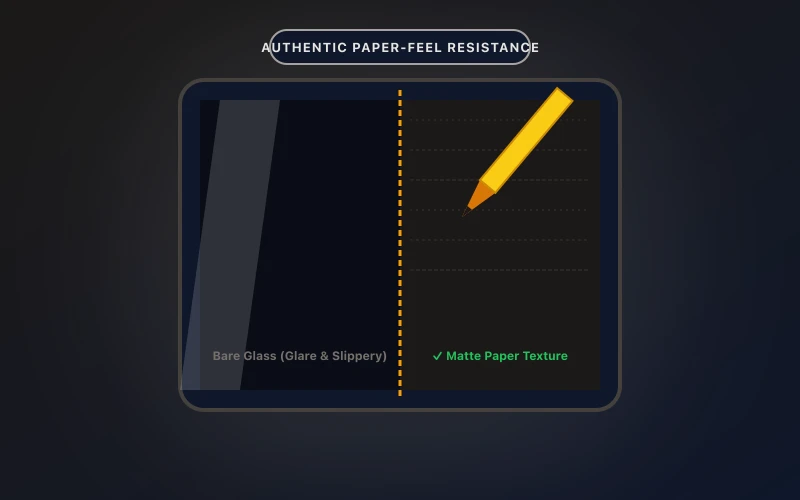 Matte Paper-Feel Screen Protector (Anti-Glare & Friction)